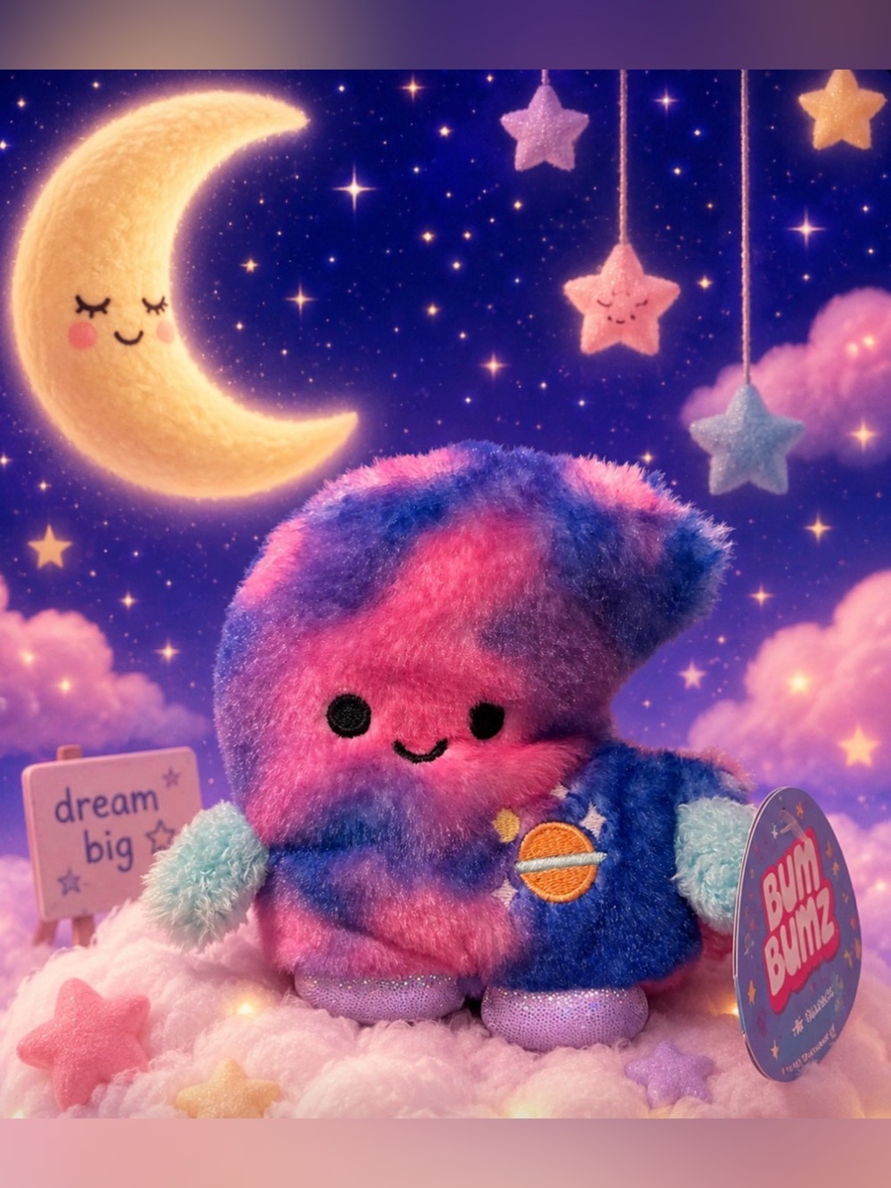4.5 Galaxy Plush Moon BumBumz